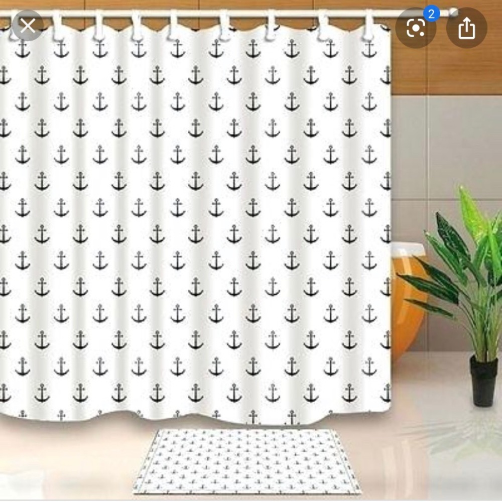 Anchor Shower Curtain